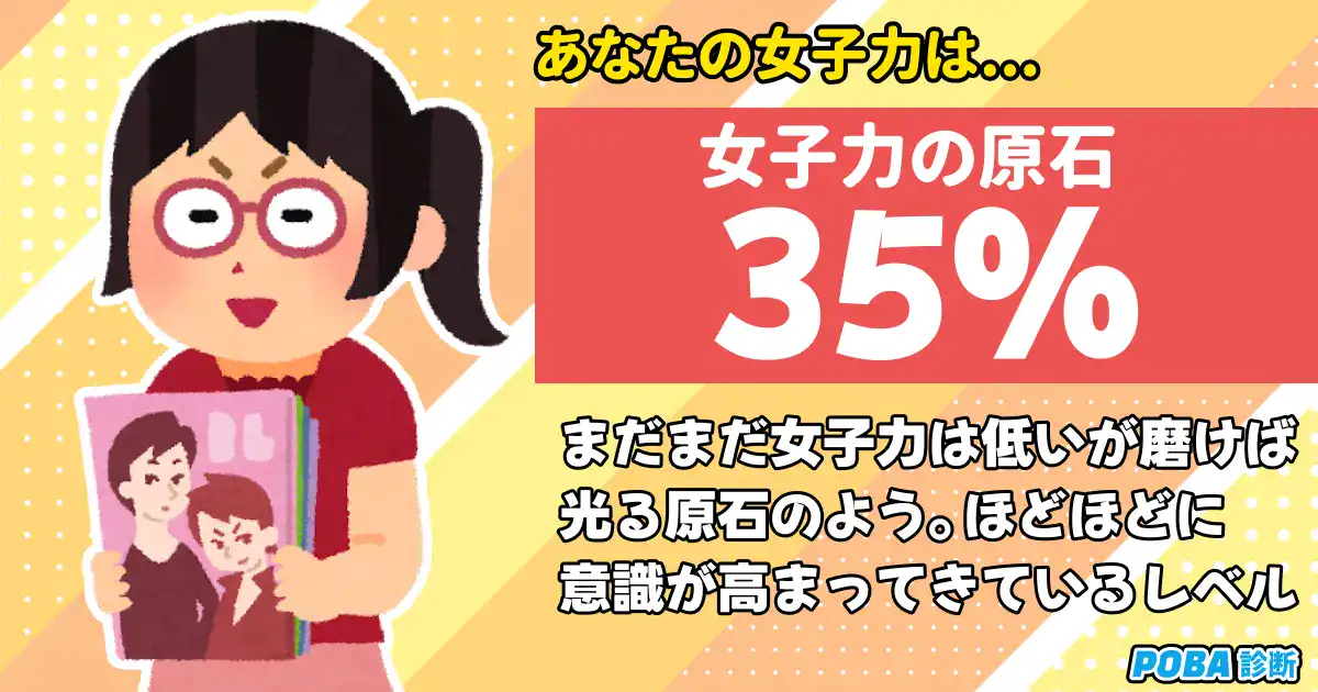 【35%】女子力の原石の画像