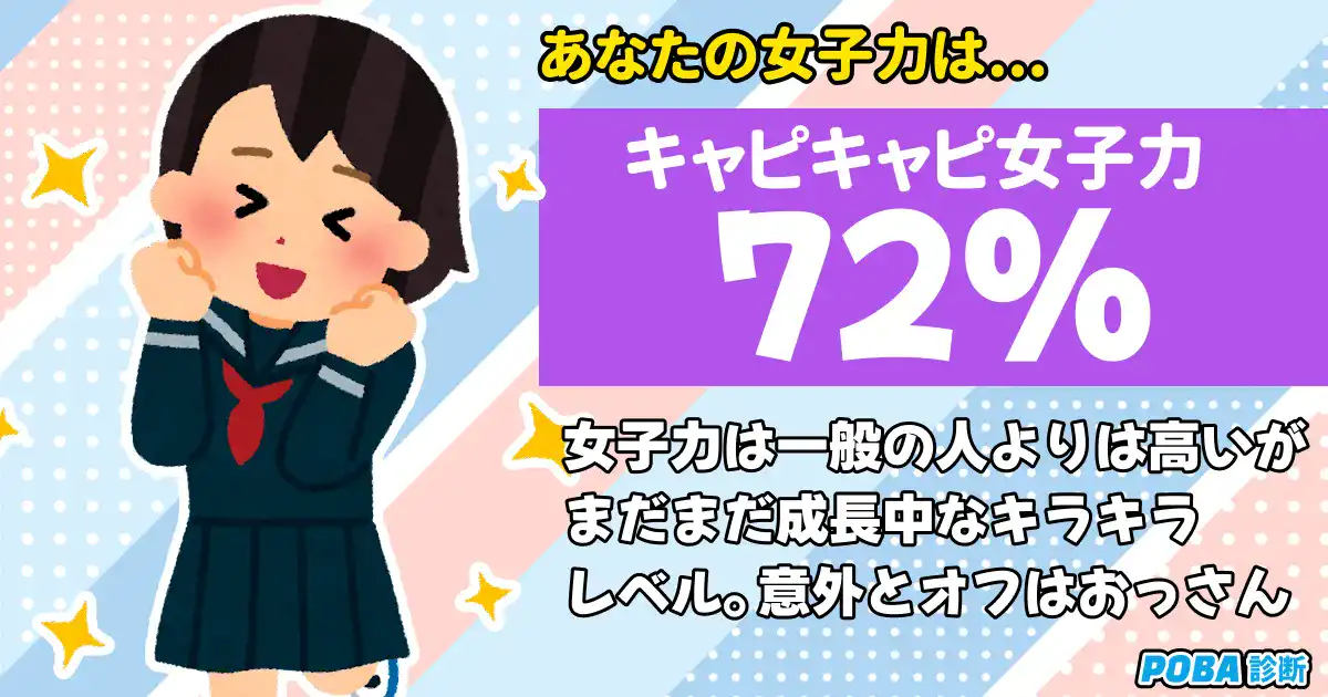 【72%】キャピキャピ女子力の画像
