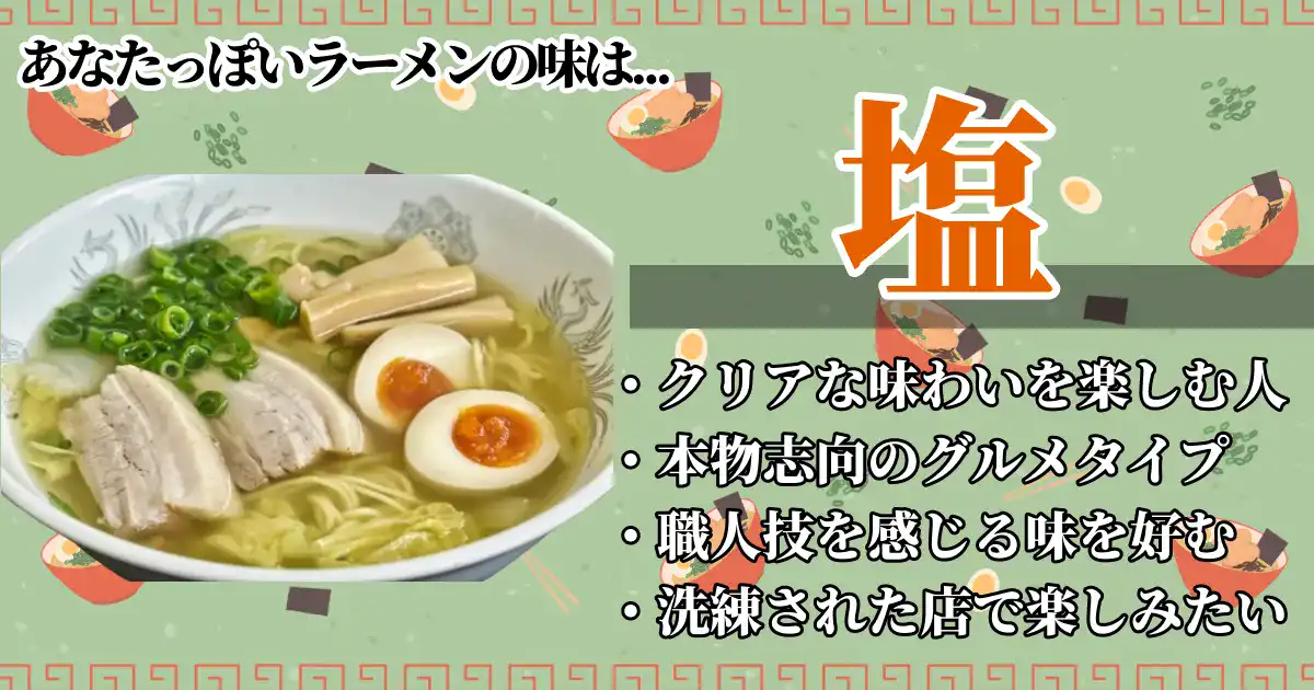 塩ラーメンの画像