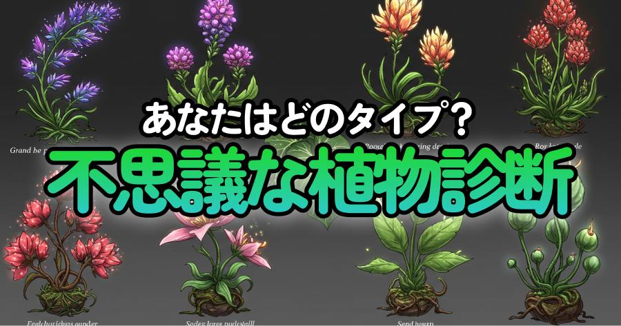 あなたを“世界の不思議な植物”で例える診断